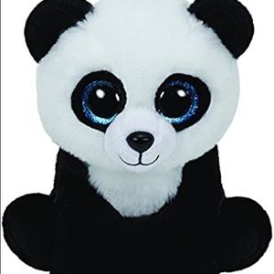 Ming Panda VelveTy Glitter Eyes TY BEANIE BOOS